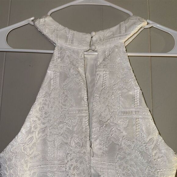Francesca's White Lace Halter Sleeveless XS Party Cocktail Dress - Picture 6 of 7